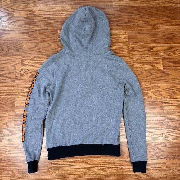 VS Pink OSU Oregon State Beavers Sequin Bling Half-Zip Gray Hoodie Sz XS - Picture 9 of 9